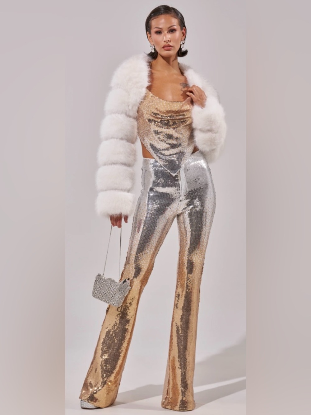 NWT-Galaxy Ombre Sequins Pant (cut small) - Picture 5 of 6